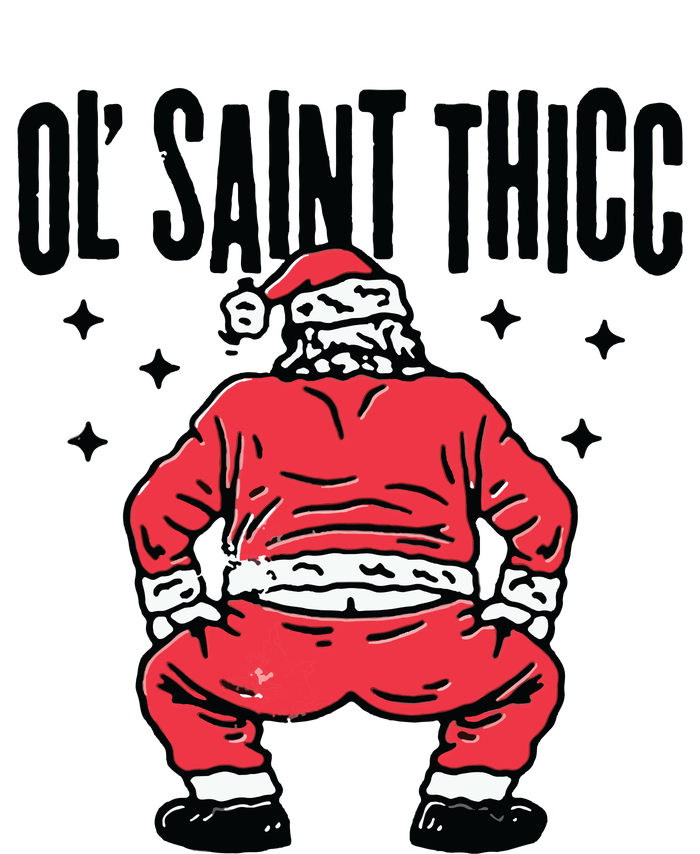 Ol Saint Thicc Funny Santa Adult ChromaSoft Performance T-Shirt