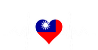 Taiwan Flag Heart Taiwan Funny Gift Love Taiwan Meaningful Gift T-Shirt