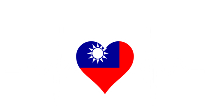 Taiwan Flag Heart Taiwan Funny Gift Love Taiwan Meaningful Gift T-Shirt