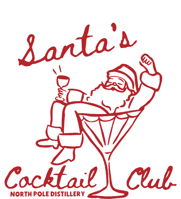 SantaS Cocktail Club North Pole Distillery Kids Sweatshirt