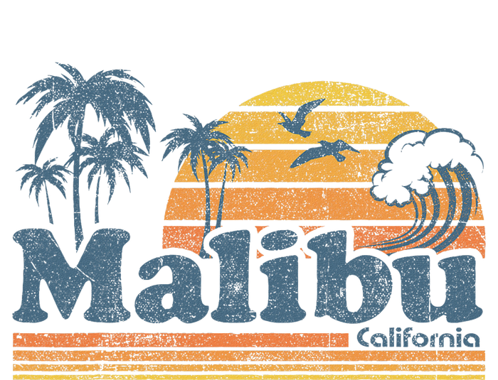 Malibu California Beach Vacation Cute Vintage Cali 70s Retro T-Shirt