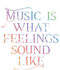 Music Is What Feelings Sound Like Rainbow Letters Women's Long Sleeve Flannel Pajama Set 