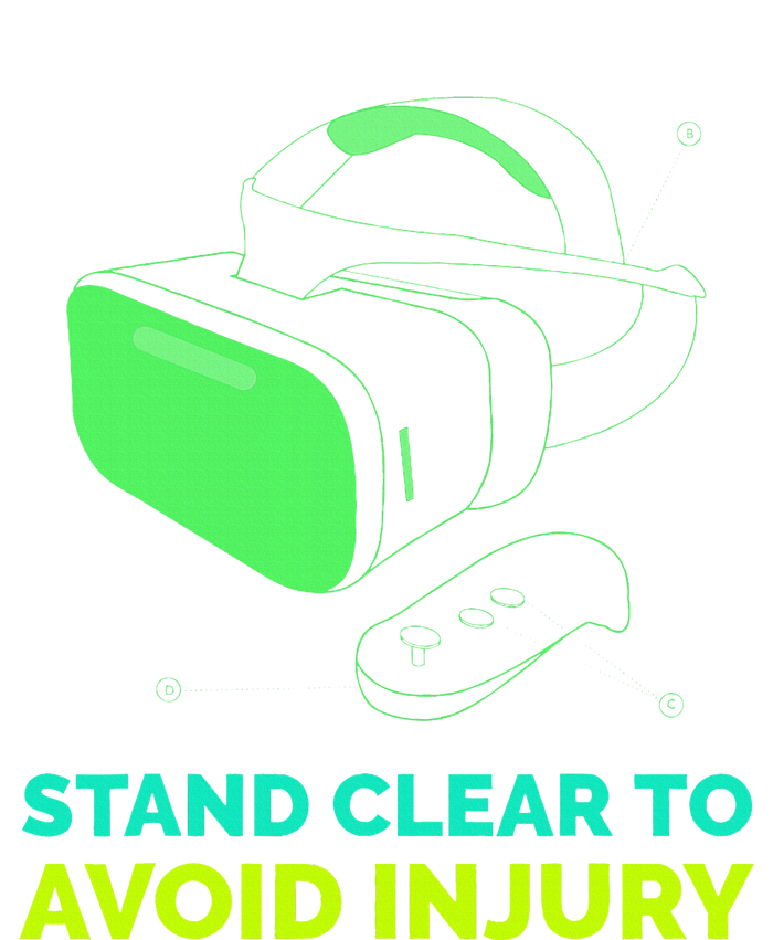 Virtual Reality Hazard Vr Stay Clear To Avoid Injury T-Shirt