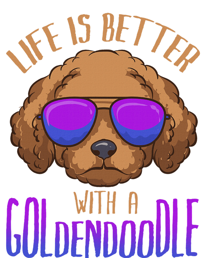 Life Is Better With A Goldendoodle Cute Doodle Dog T-Shirt