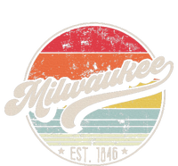 Retro Milwaukee Wi Home City 70s Style Sunset Gift T-Shirt