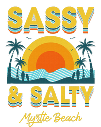 Sassy And Salty Myrtle Beach Retro Tropical Poster