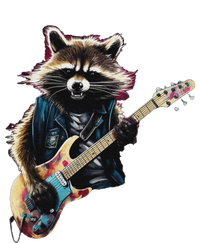 Raccoon Playing Guitar Funny Rock Music Metal Guitar Player PosiCharge RacerMesh Polo