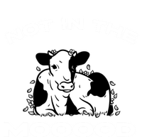 Funny Cow Graphic Design Of Not In The Mood Saying Funny Funny Gift Sustainable Knit Beanie