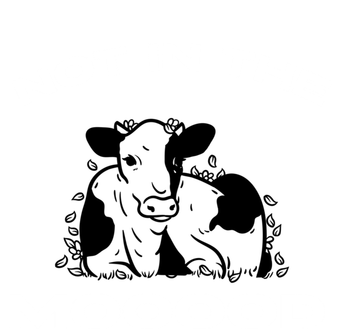 Funny Cow Graphic Design Of Not In The Mood Saying Funny Funny Gift Sustainable Knit Beanie