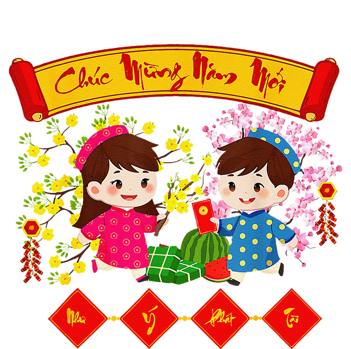 Vietnamese Lunar New Year 2025 Tet Viet Chuc Mung Nam Moi T-Shirt