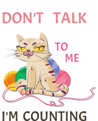 DonT Talk To Me IM Counting Funny Crochet Cat Lover T-Shirt