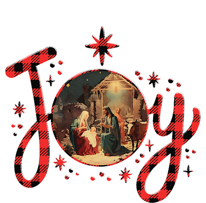 Christian Christmas Joy Jesus Nativity Scene Faith Family Cooling Performance Crew T-Shirt