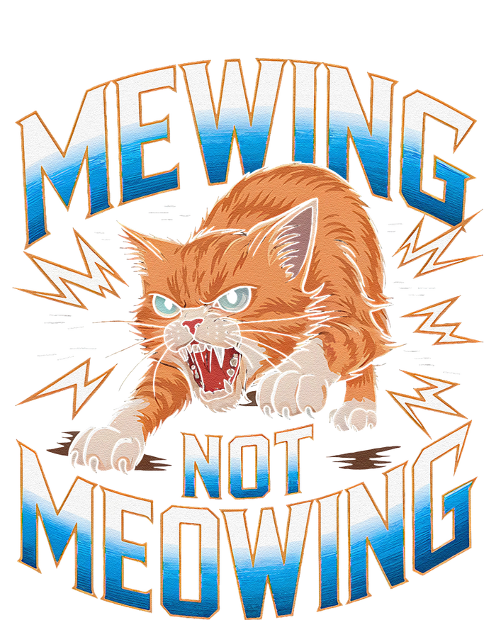 Funny Cat Meme Mewing Not Meowing Looksmax Cat Trend T-Shirt