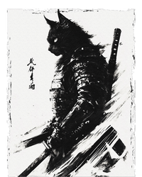 Samurai Warrior Cat Graphicvintage Japanese Art Anime T-Shirt