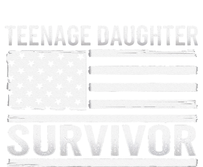 Teenage Daughter Survivor Vintage Dad Mom FatherS Day T-Shirt