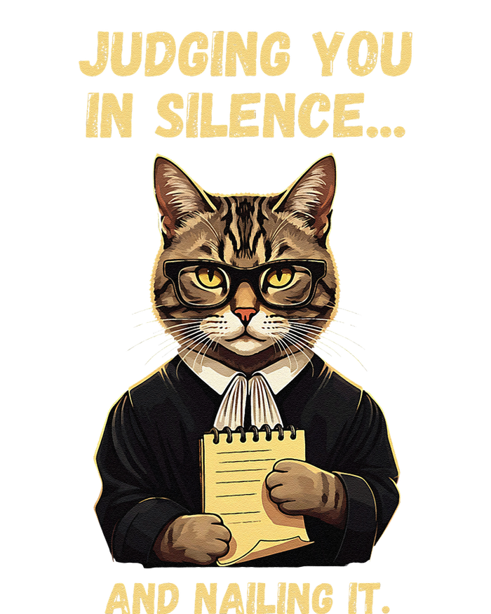 Sarcastic Funny Cat Judging You In Silence And Nailing It T-Shirt