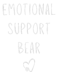 Emotional Support Bear! Heart Paw Print Wrap Hugs Around You Sweatshirt