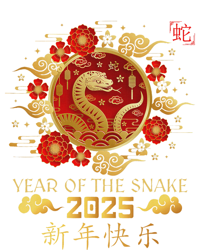 Year Of The Snake 2025 Lunar New Year Chinese New Year 2025 T-Shirt