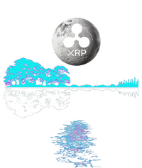 Ripple Xrp Guitar Lake Moon Ripple Hodler T-Shirt