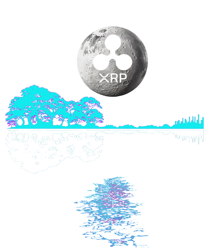 Ripple Xrp Guitar Lake Moon Ripple Hodler T-Shirt