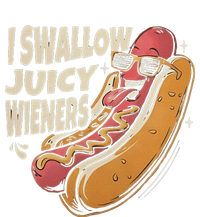 I Swallow Juicy Wiener Funny Embarrassing Adult Humor Women's Strappy Tank