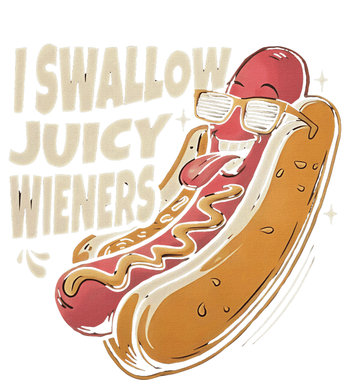 I Swallow Juicy Wiener Funny Embarrassing Adult Humor Women's Strappy Tank