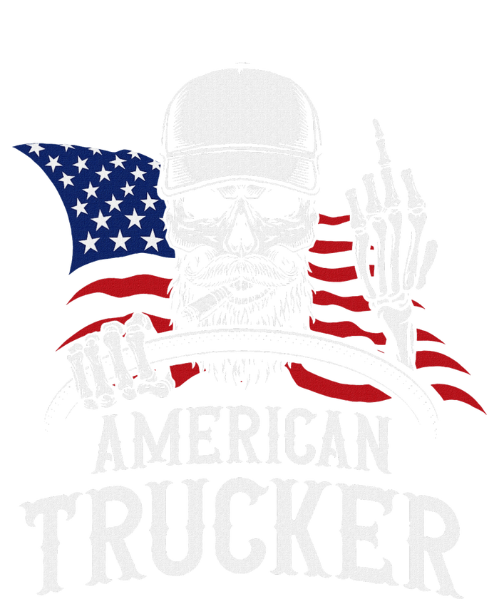 American Trucker For Patriotic Truck Driver Mousepad