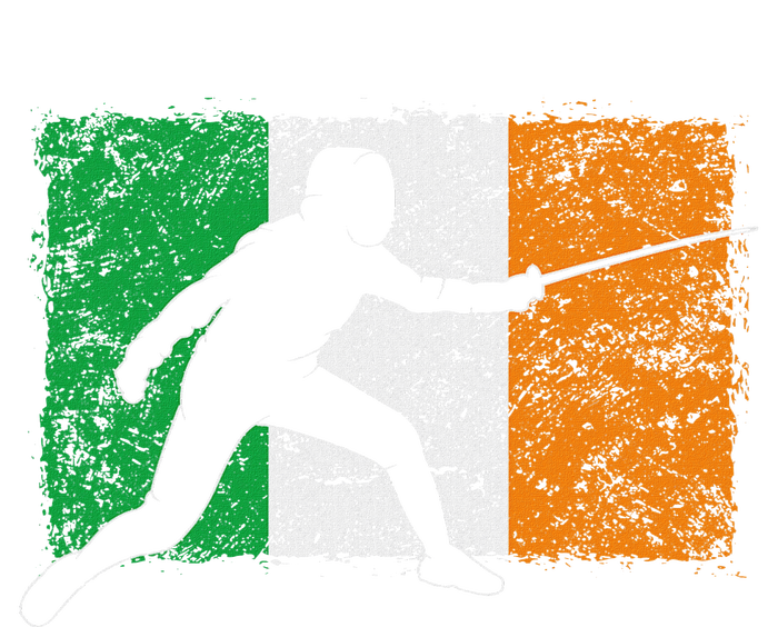 Cool Ireland Flag Vintage Irish Flag Fencing Fencer Kids Hoodie