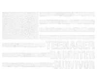 Teenage Daughter Survivor Funny Usa Flag Patriotic T-Shirt