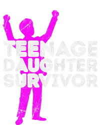 Teenage Daughter Survivor FatherS Day Funny Christmas Joke T-Shirt