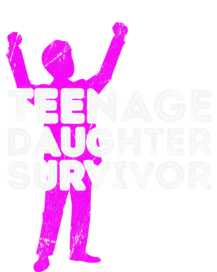 Teenage Daughter Survivor FatherS Day Funny Christmas Joke T-Shirt