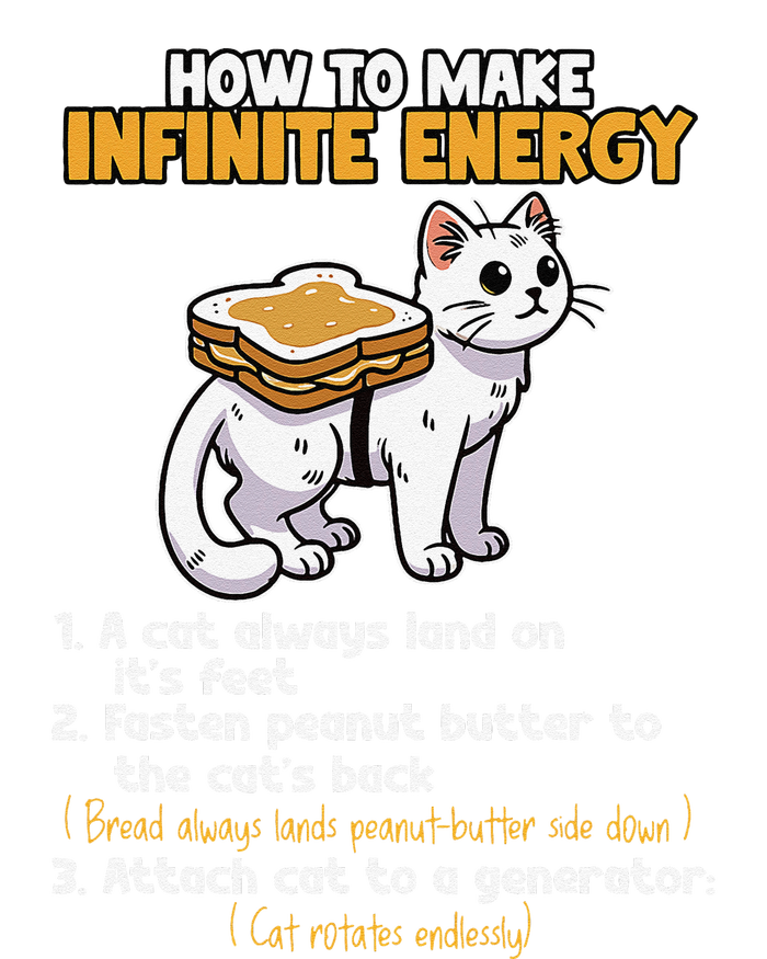 How To Make Infinite Energy Cat Humor T-Shirt