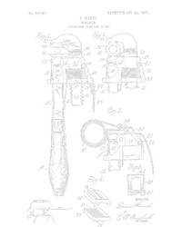 Engineer Gift Antique Patent Print Of Unique Wrench T-Shirt