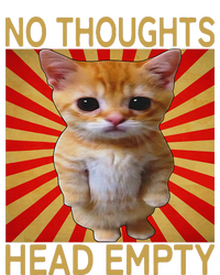 No Thoughts Head Empty Funny Meme Cat Retro Vintage Humor T-Shirt