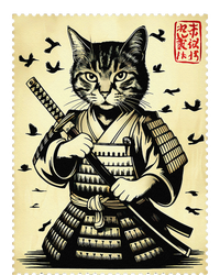 Samurai Cat Warrior Vintage Japanese Katana Art Retro Design T-Shirt