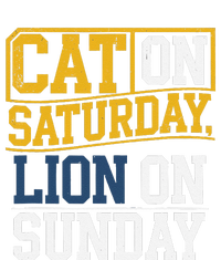 Cat On Saturday Lion On Sunday Funny Gag T-Shirt