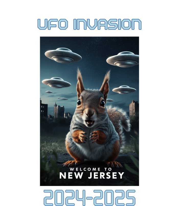 Drones New Jersey Ufo Uap Alien Invasion V-Neck T-Shirt