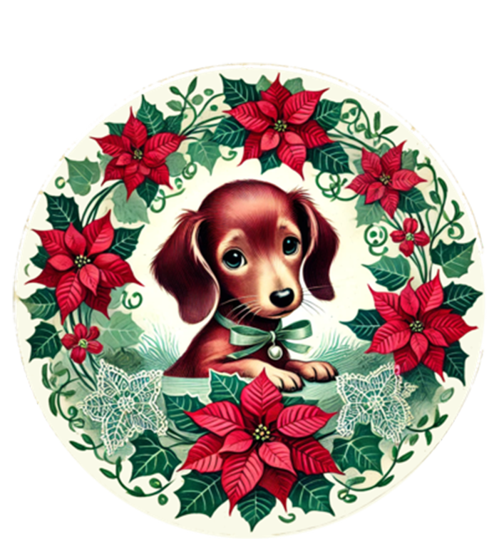 Christmas Dachshund Illustration Festive Doxie Gift T-Shirt