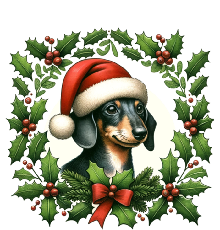 Christmas Dachshund Illustration Festive Doxie Cool Gift T-Shirt