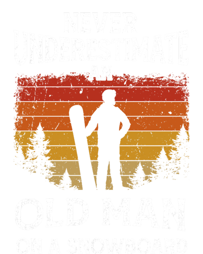 Snowboarder Never Underestimate An Old On A Snowboard Gift T-Shirt