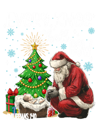 Every Knee Shall Bow Jesus Kneeling Santa Gift T-Shirt