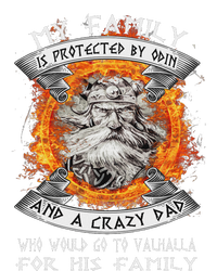 My Family Is Protected By Odin And A Crazy Dad Women's Perfect Tri Rocker Tank