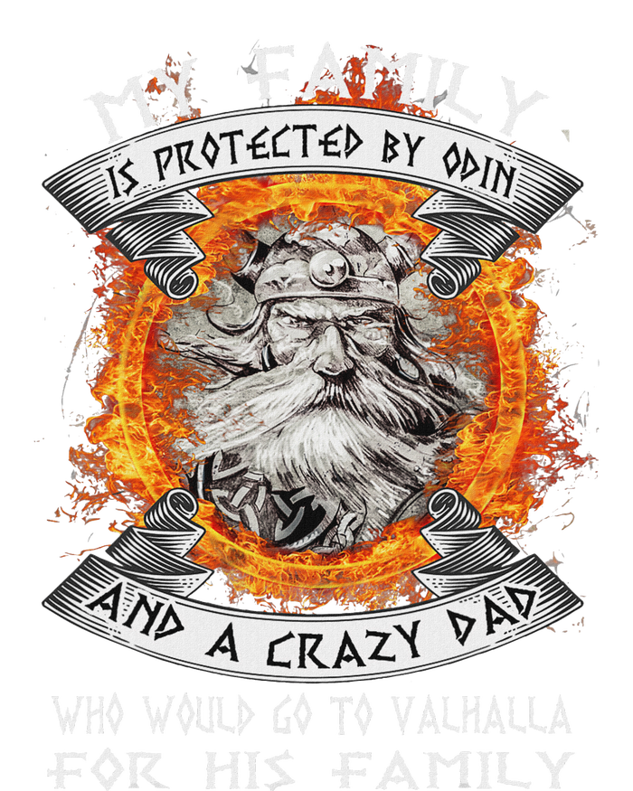 My Family Is Protected By Odin And A Crazy Dad Women's Perfect Tri Rocker Tank