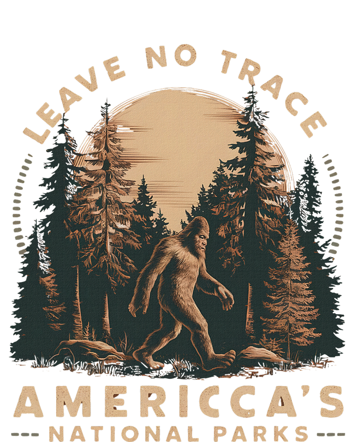 Leave No Trace America National Parks Funny Big Foot T-Shirt