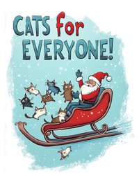 Funny Christmas Cats For Everybody Xmas Cat Santa Gift T-Shirt