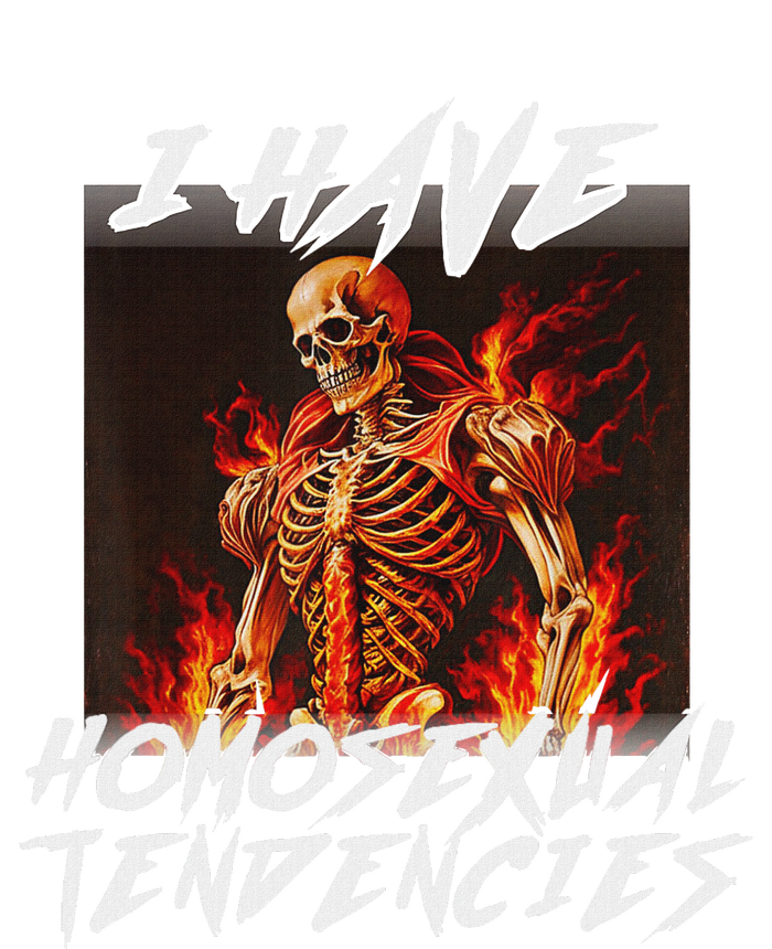 I Have Homosexual Tendencies Funny Cringe Hard Skeleton Meme T-Shirt