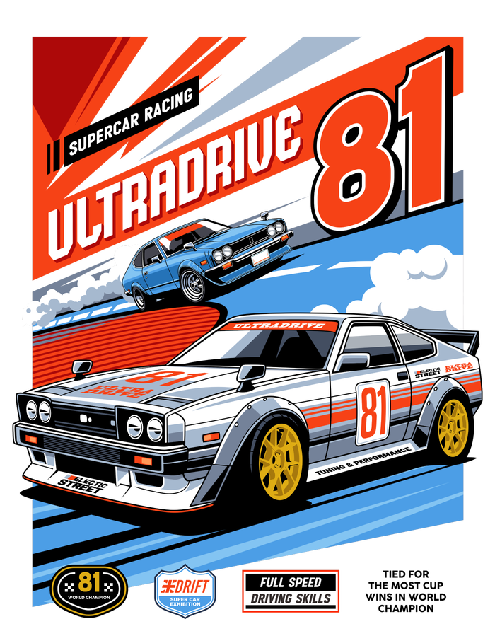 Ultradrive Super Car Racing T-Shirt