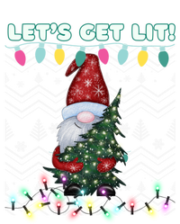 Funny Ugly Christmas Pun Gnome LetS Get Lit Xmas Party Meaningful Gift Tie Dye Hoodie