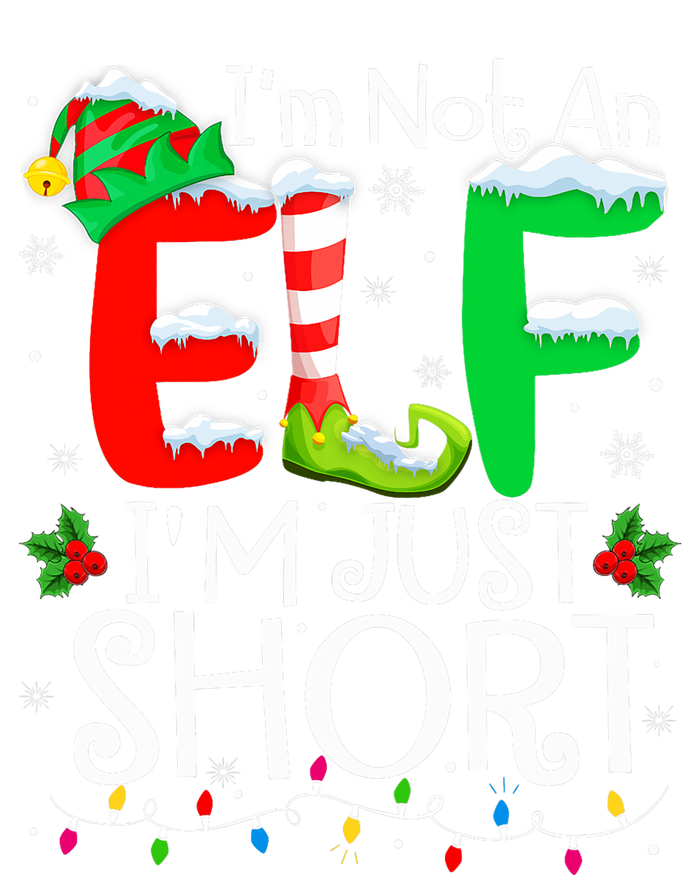 IM Not An Elf IM Just Short Funny Christmas Family Pajamas Yupoong Adult 5-Panel Trucker Hat