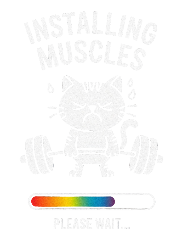 Installing Muscles Please Wait Cat Workout Gym Fitness Sustainable Beanie